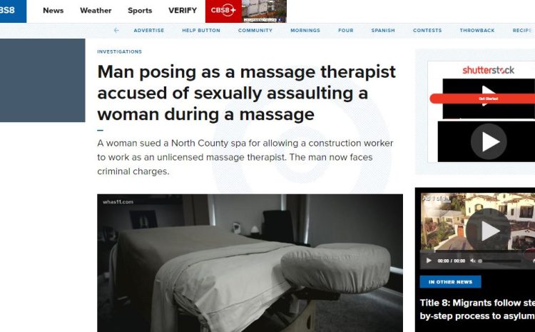  Man posing as a massage therapist accused of sexually assaulting a woman during a massage